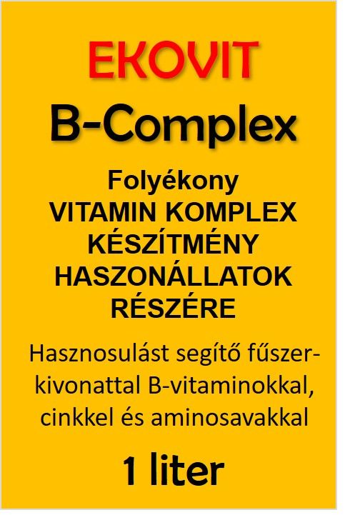 EKOVIT B-COMPLEX folyékony vitamin takarmány előkeverék készítmény 1 liter
