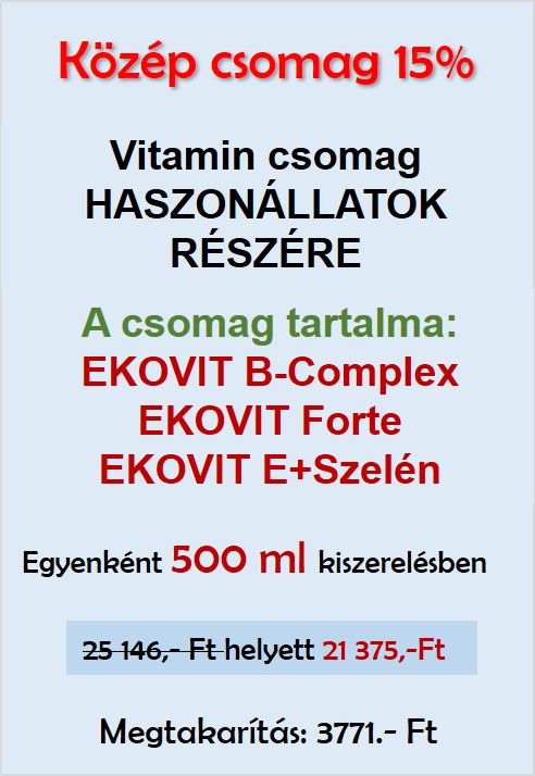 EKOVIT Közép csomag 15% kedvezménnyel