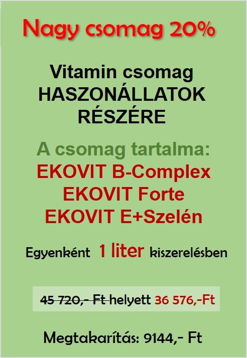 EKOVIT Nagy csomag 20% kedvezménnyel